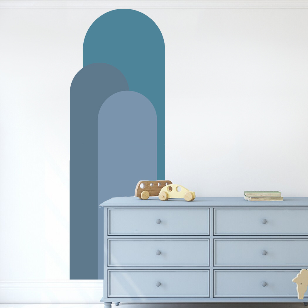 Bohemian Arch Wall Stickers Li - Pvc Panel Background ulasan dan harga