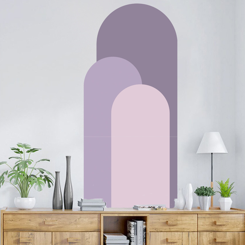 Bohemian Arch Wall Stickers Li - Pvc Panel Background ulasan dan harga