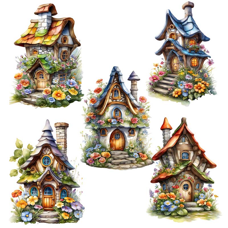 The Dwarf's House Wall Sticker - Pvc Panel Background ulasan dan harga