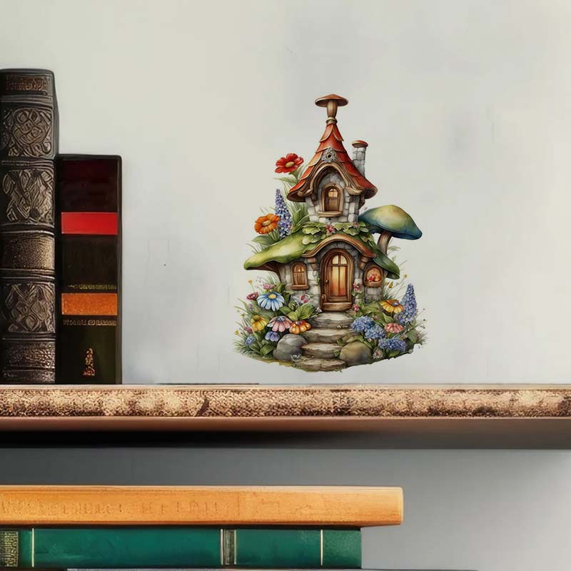 The Dwarf's House Wall Sticker - Pvc Panel Background ulasan dan harga