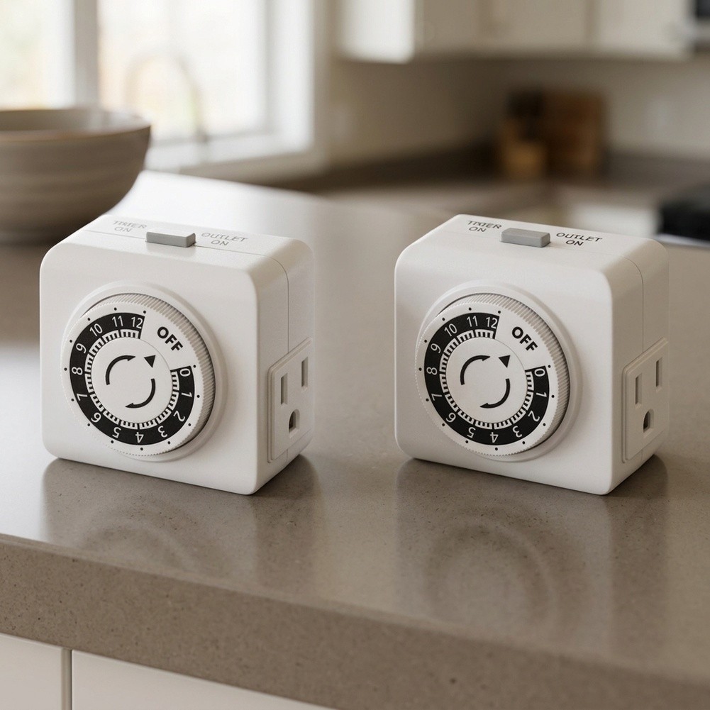 2 Pack 24 Hour Indoor Mechanic - Timer Dual Outlet ulasan dan harga